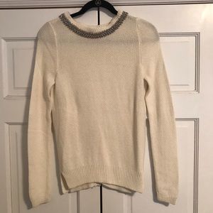 Detailed Open-Back Sweater